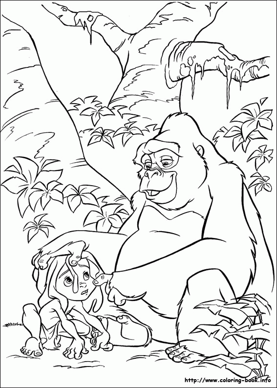 Tarzan kolorowanki